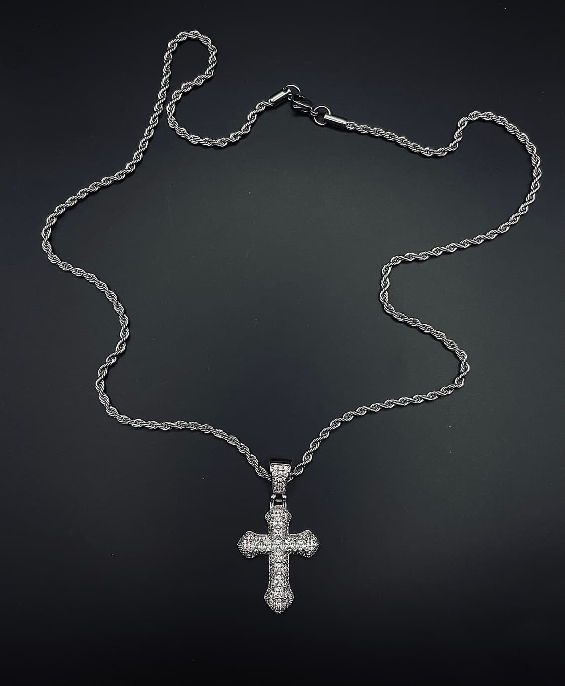pcr053 Glow the cross cubic necklace 상품이미지5