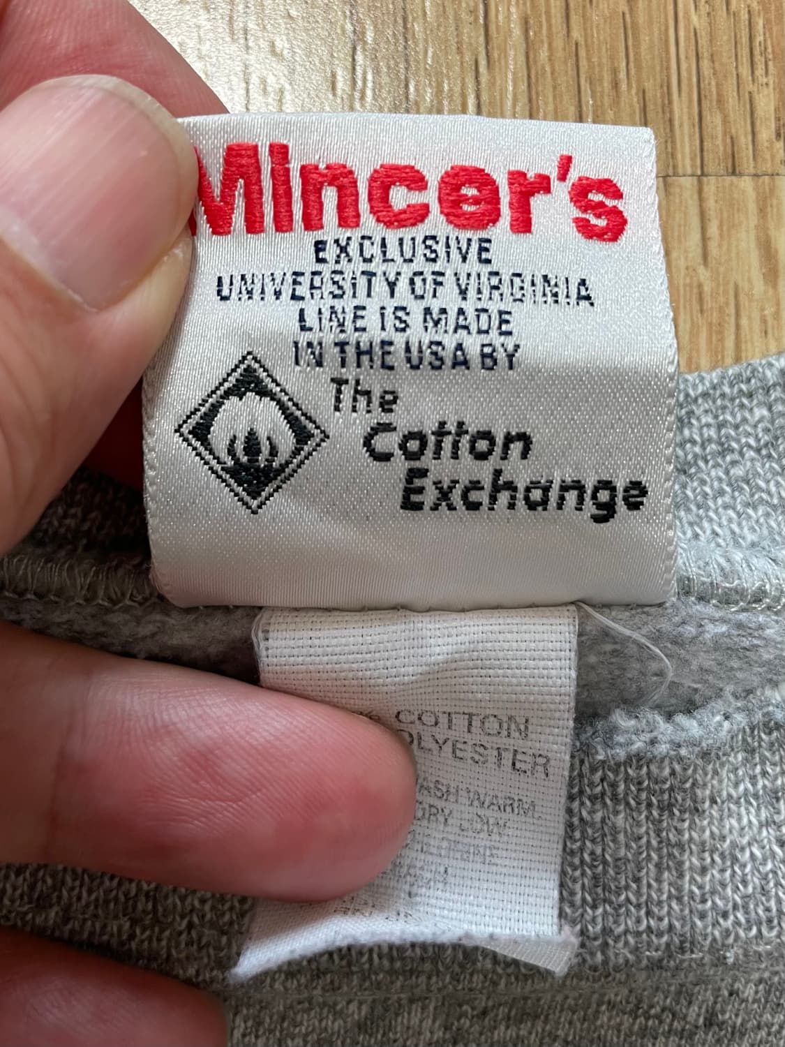 택포) 90s Made USA 버지니아 유니버시티 대학 빈티지 스웻셔츠 상품이미지4