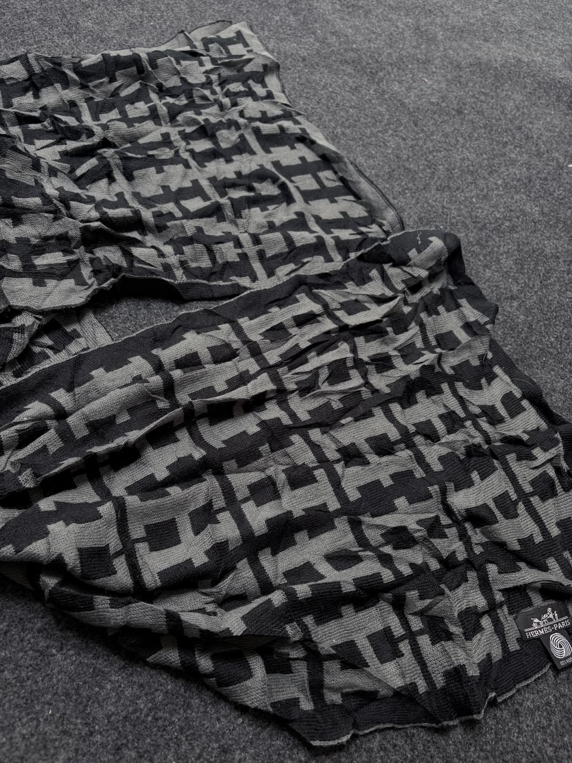 "Hermes" Logo monogram muffler 상품이미지2