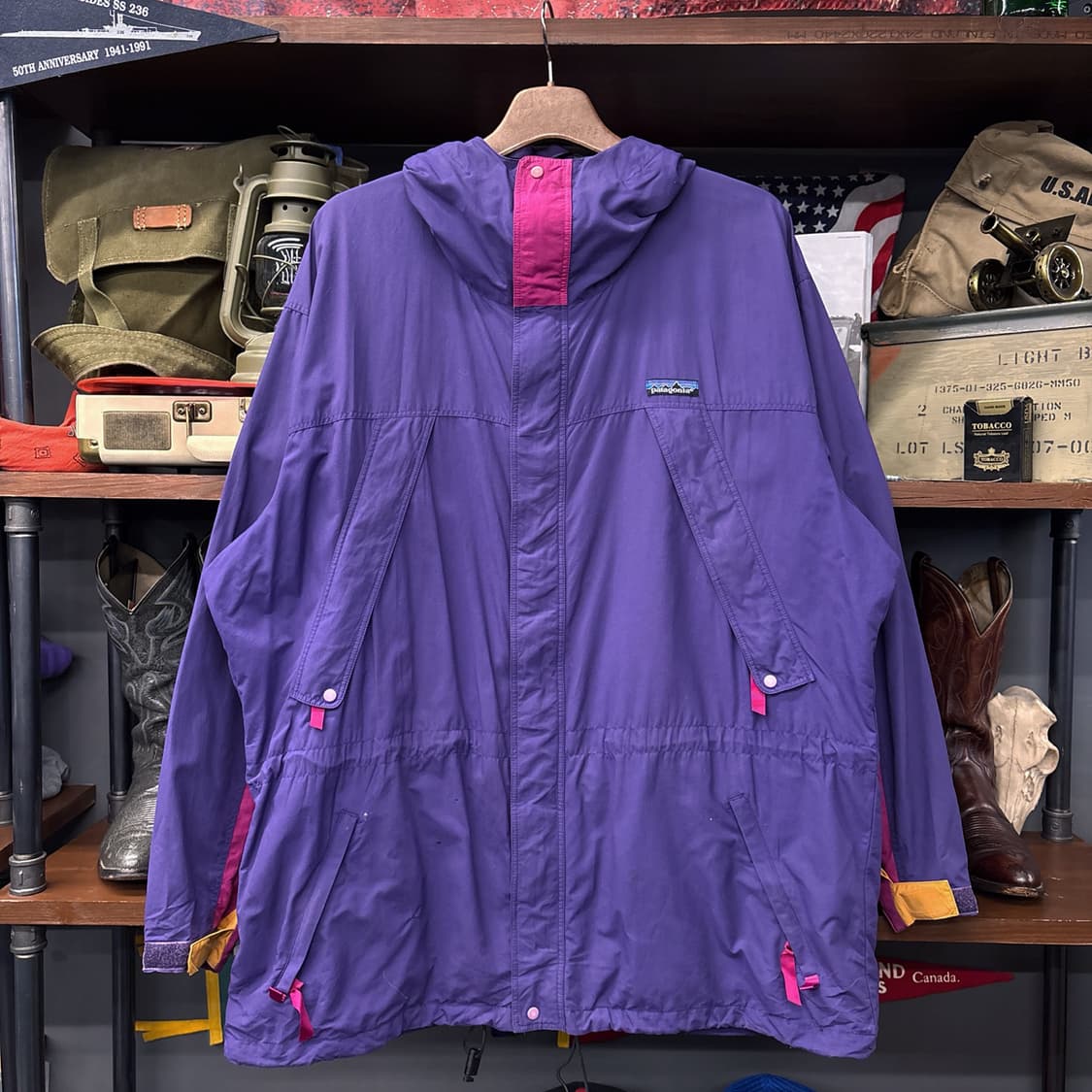 90s 파타고니아 나일론 마운틴 파카 가이드 자켓 퍼플 N358 상품이미지1
