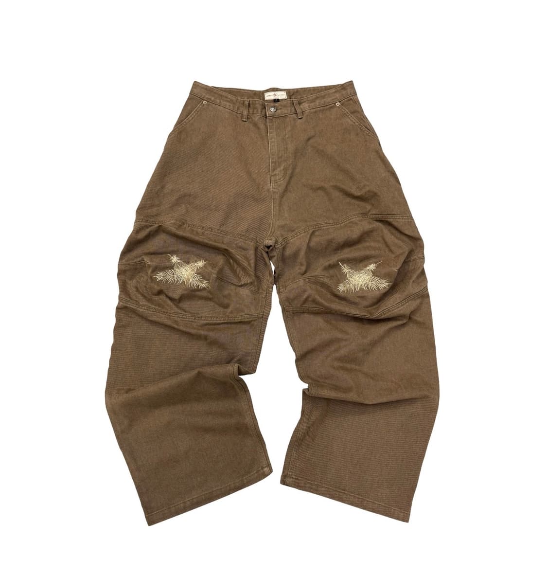 아오이로 Ooki Feather Pants - Tobacco Brown 상품이미지1