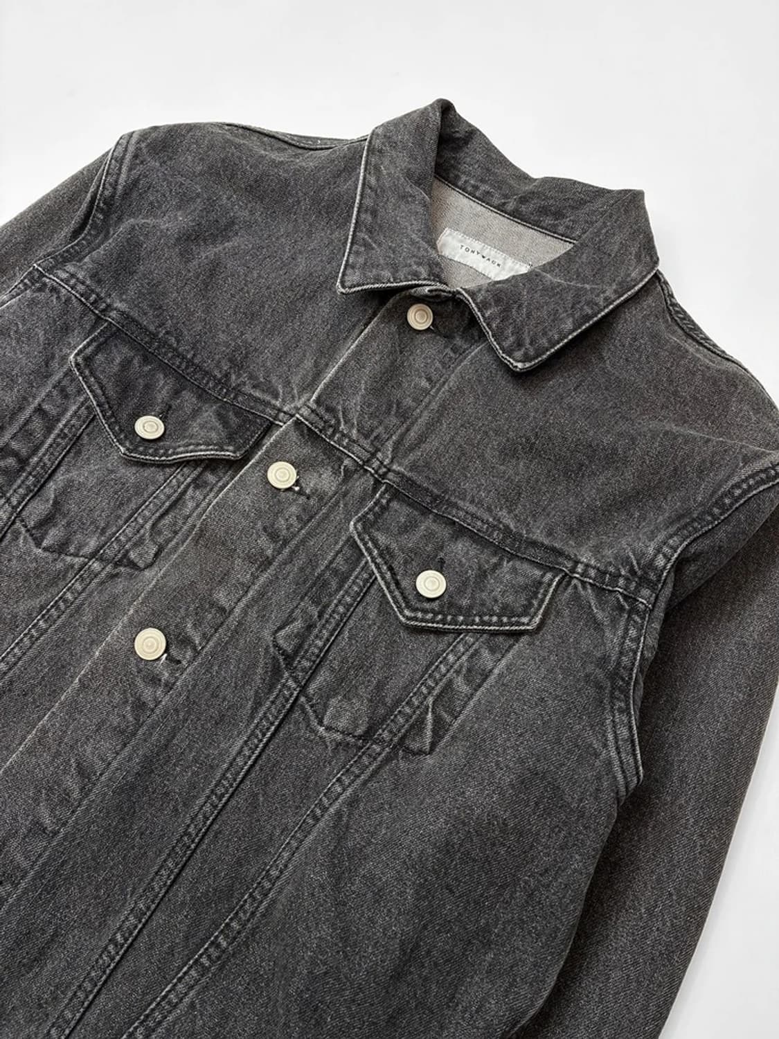 토니웩 TONYWACK 워시드 크롭 데님 자켓 PN5054 상품이미지2