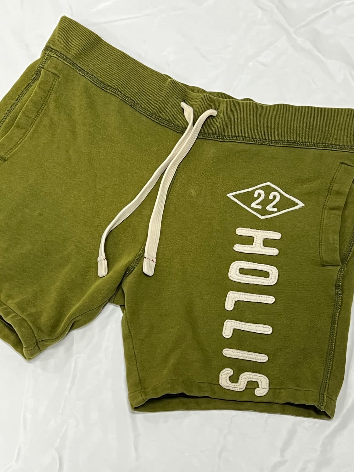 (M) 홀리스터 스웻 숏팬츠 올리브 상품이미지2