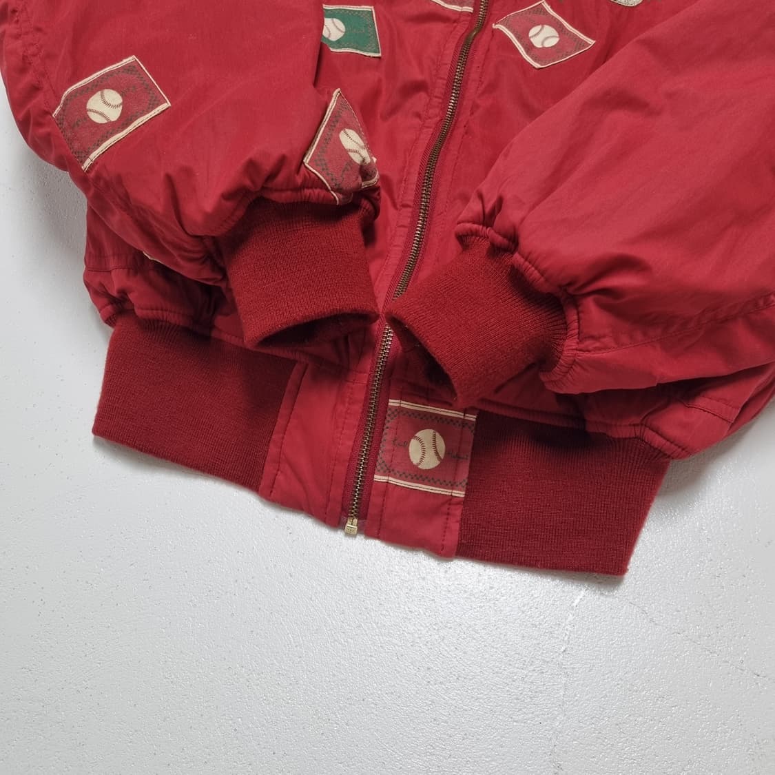 90'S KARL HELMUT 패치워크 봄버자켓 - L 상품이미지7