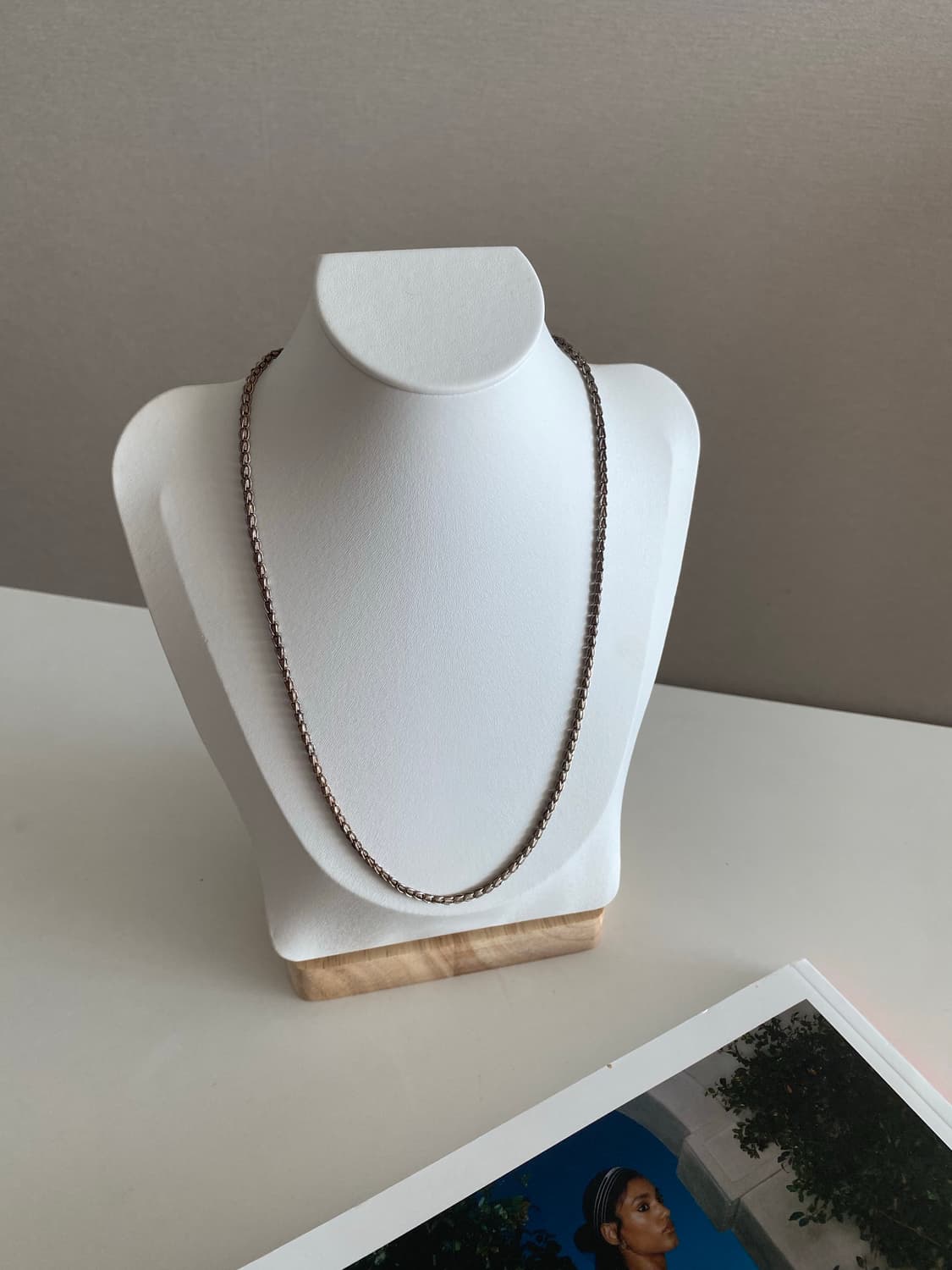 빈티지 실버톤 체인 목걸이  상품이미지6