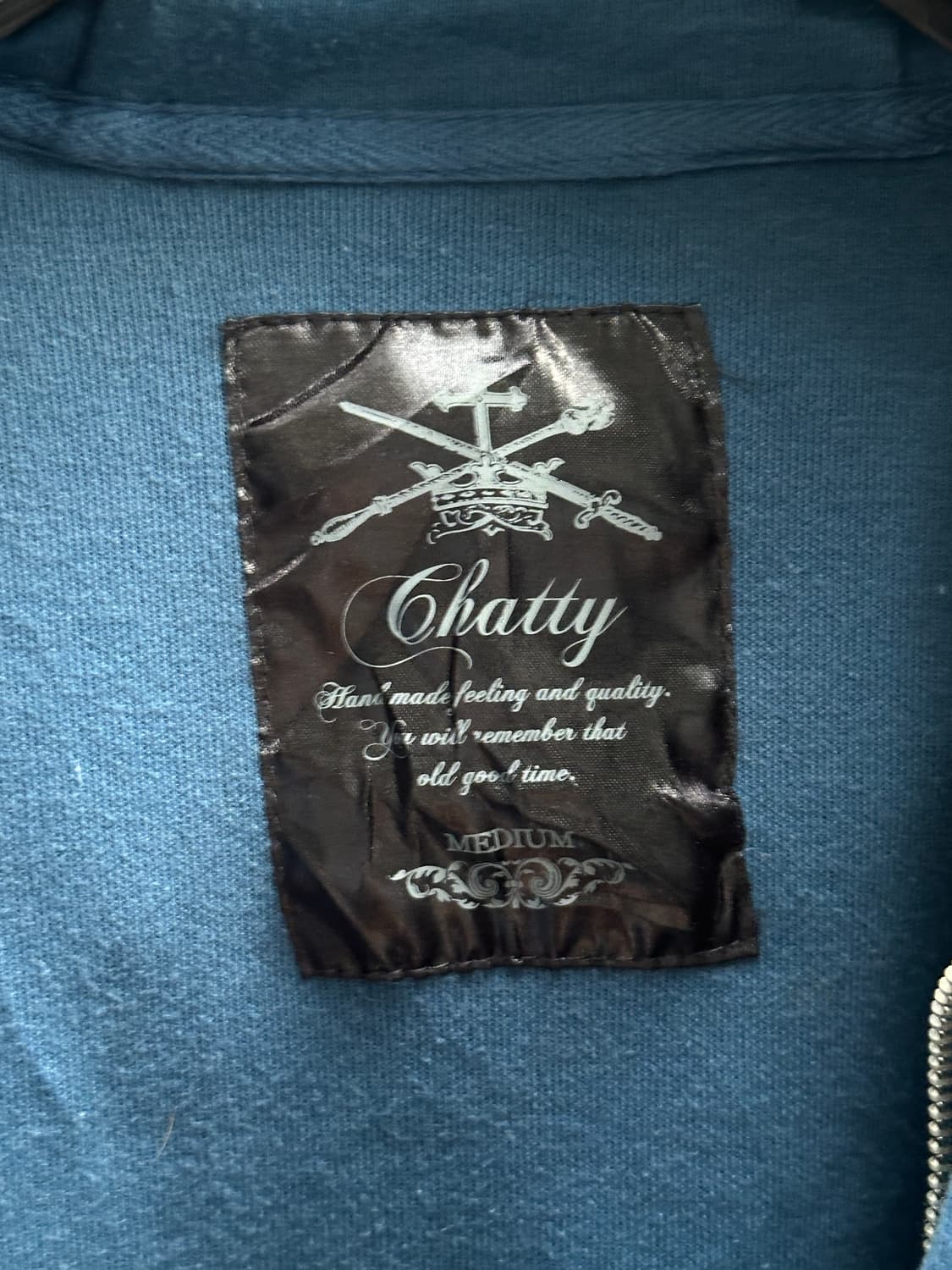 Chatty teal high neck horn button jacket 상품이미지7