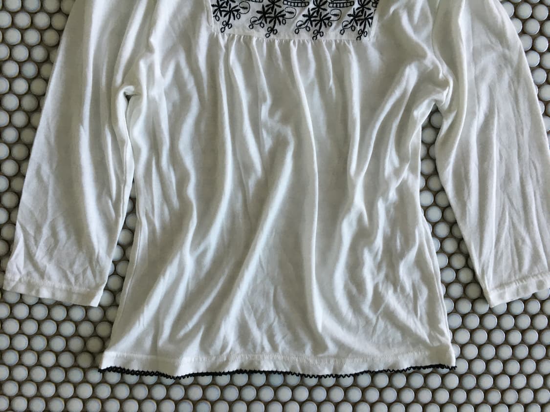embroidery lace top 상품이미지3
