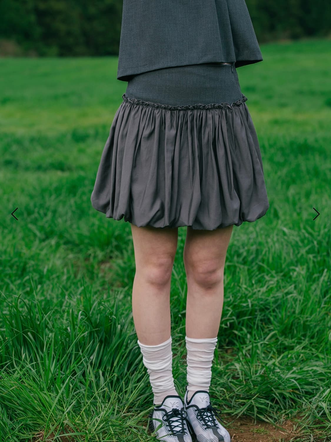 오헤시오 벌룬 미디 스커트 상품이미지4