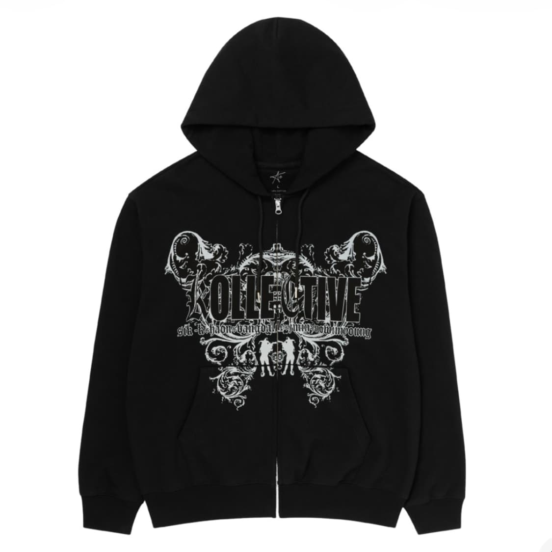 KC 콘서트 머천 콜렉티브 로고 후드집업 블랙 엠디 md 상품이미지1