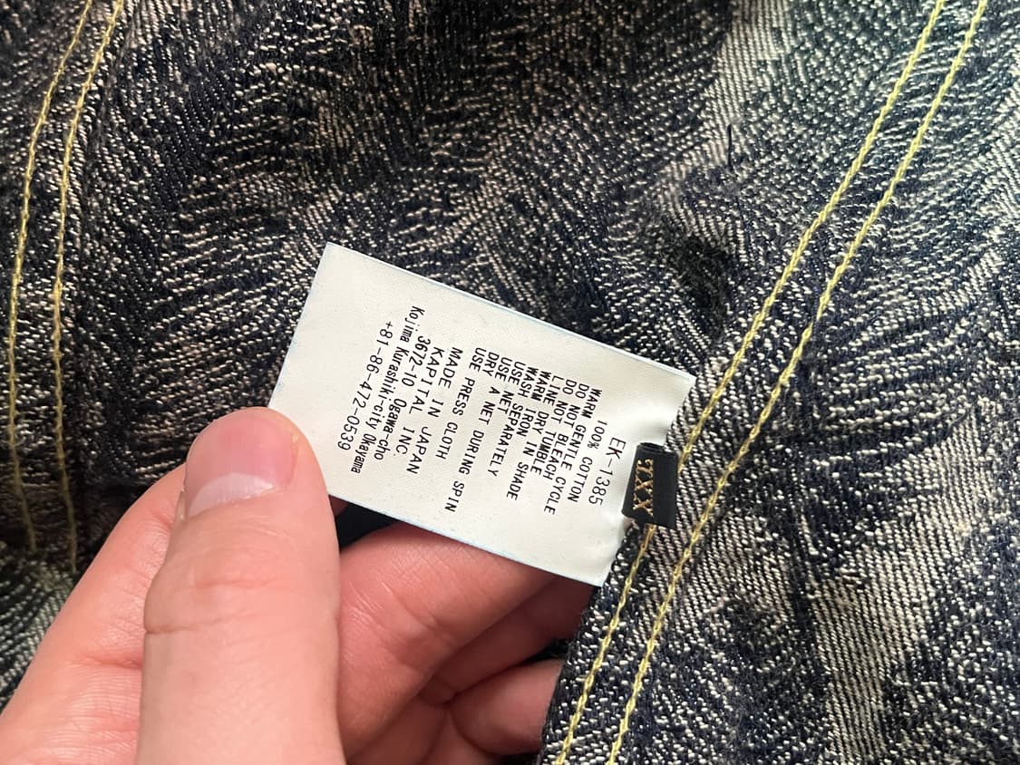 KAPITAL 페더 데님 5사이즈 S급 상품이미지5