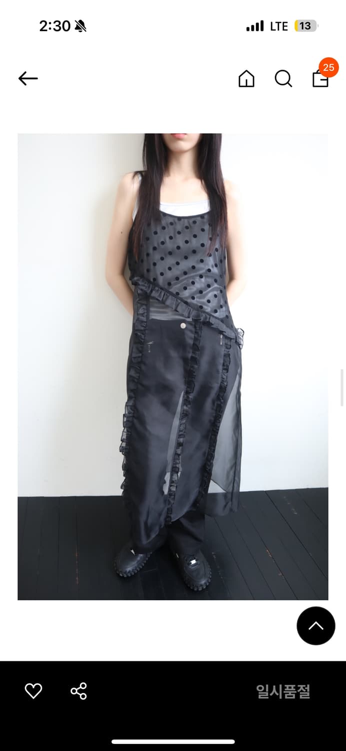 (새상품) 바하윤 원피스 DOT SHEER LAYERED DRESS 상품이미지2