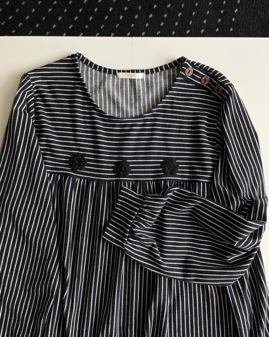 stripe patterned one-piece 상품이미지1