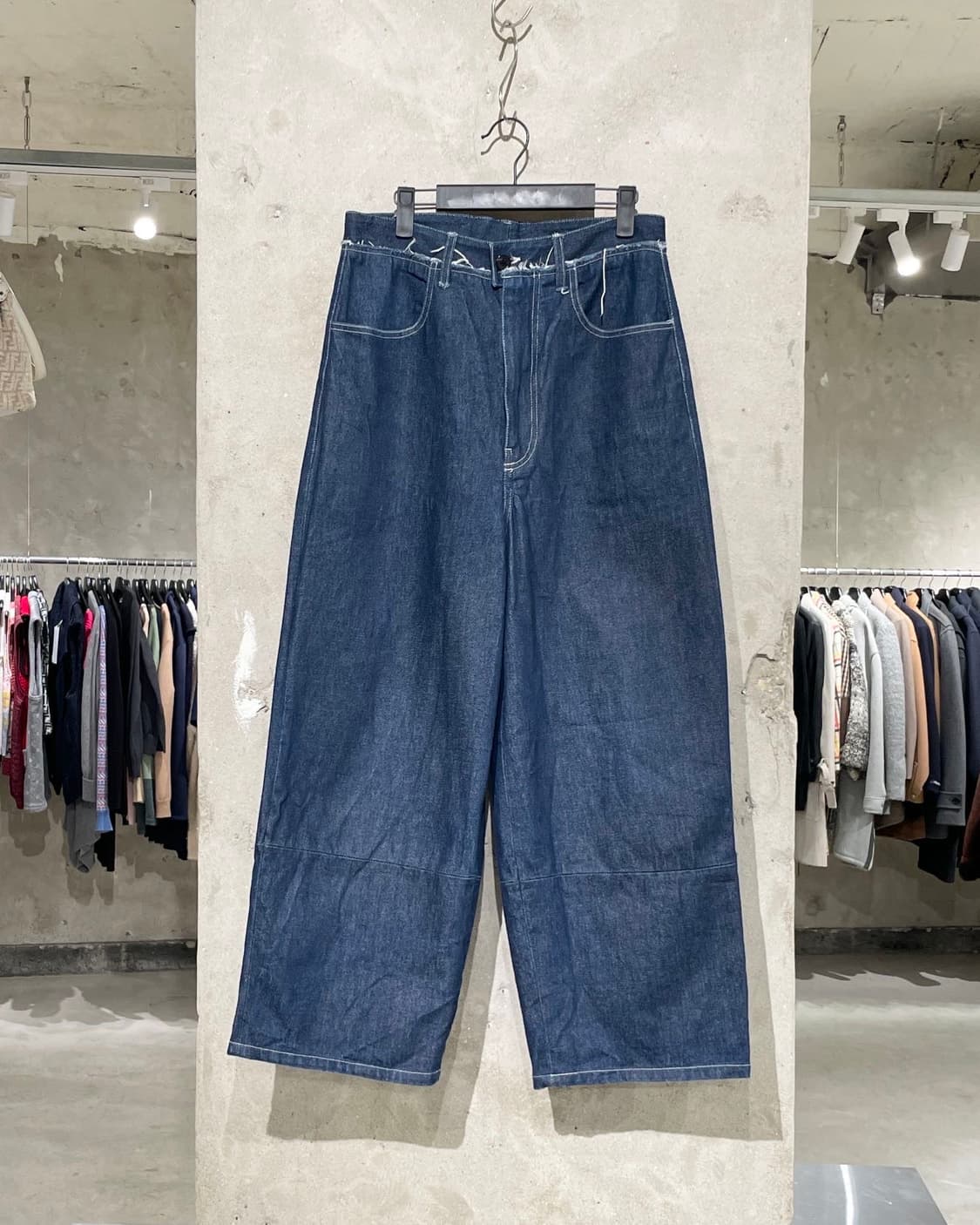 카미엘 포트젠스 진청 오우버진 데님 팬츠 상품이미지1