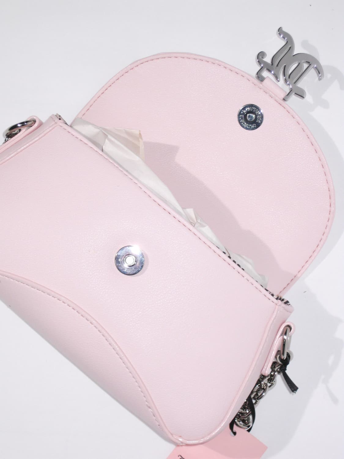 쥬시 꾸뛰르 베이비핑크 갸루 체인 숄더백 상품이미지3