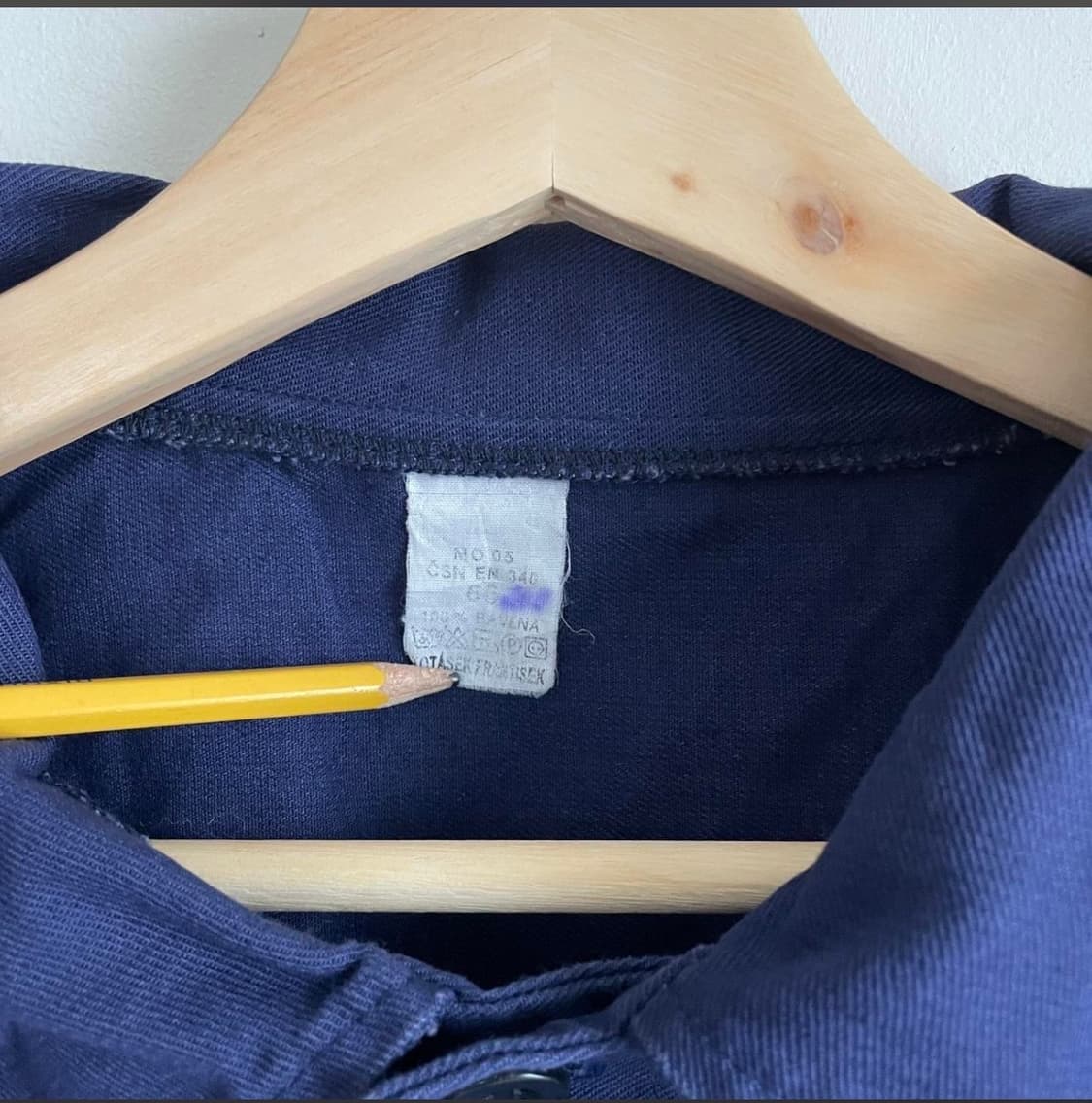 빈티지 인디고 네이비 프렌치 초어 자켓 XL 상품이미지2