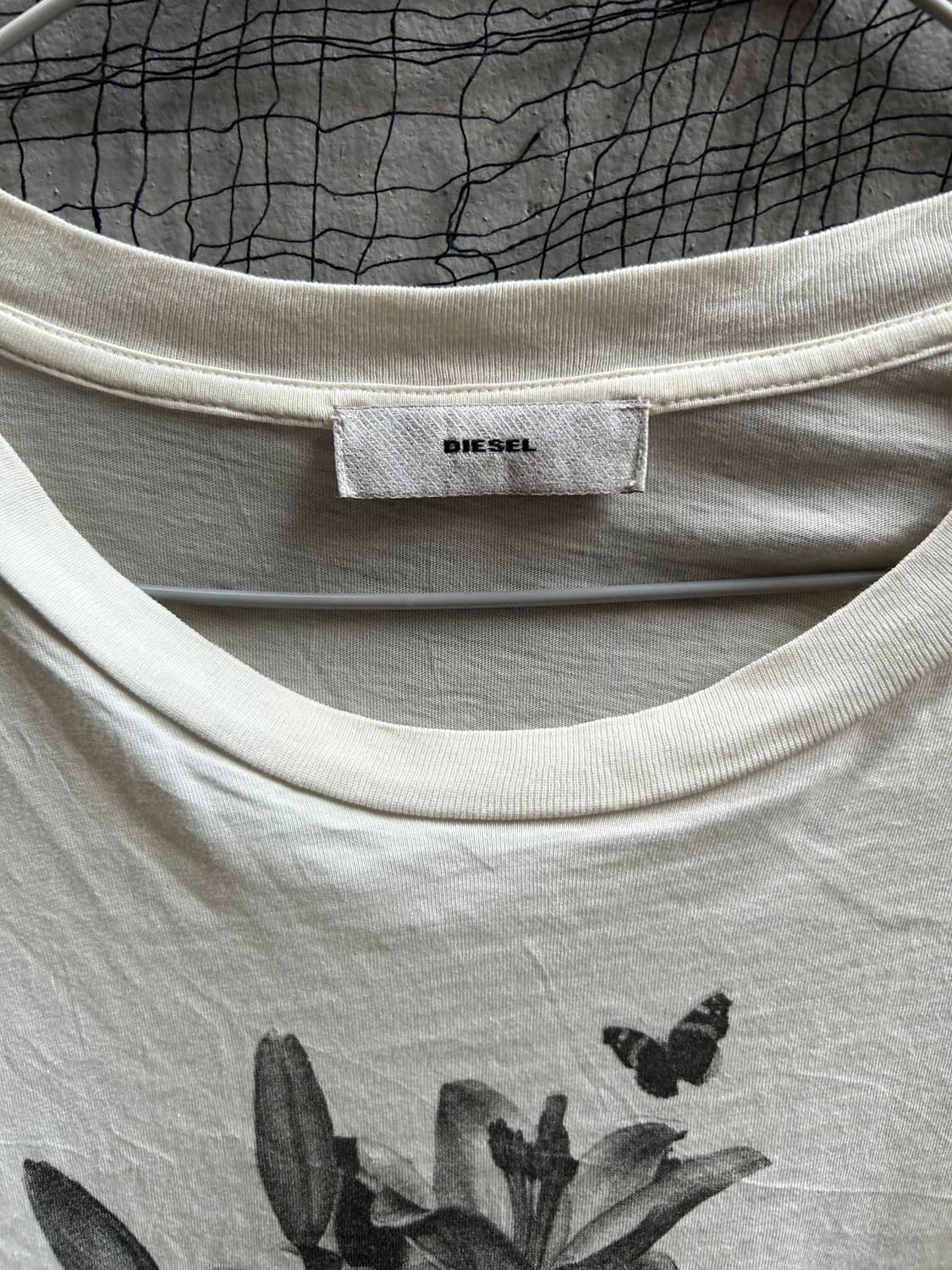 *rare* 00s 디젤 플라워 프린팅 티셔츠 상품이미지3