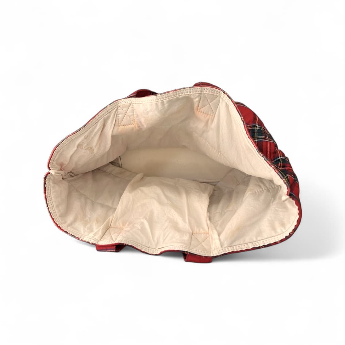 꼼데가르송 트리콧 타탄체크 빅토트백 상품이미지4