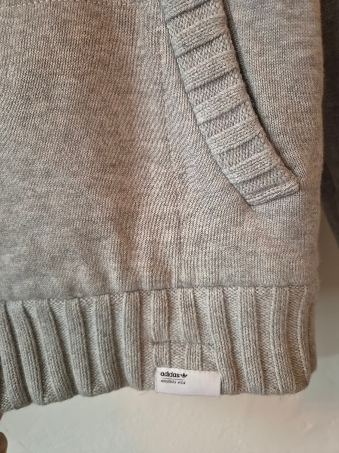 아디다스 오리지널 남성 니트배색블루종점퍼 상품이미지5