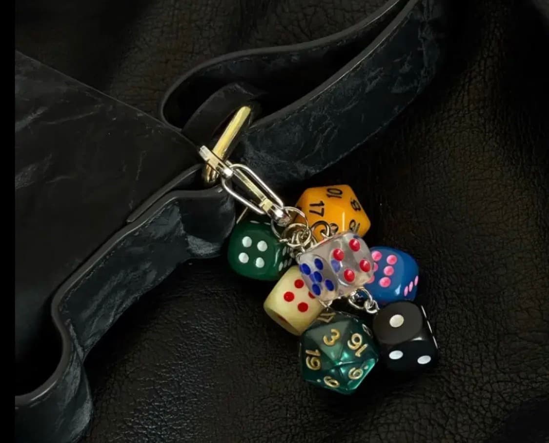 [새상품] 빈티지 주사위 키링 상품이미지1