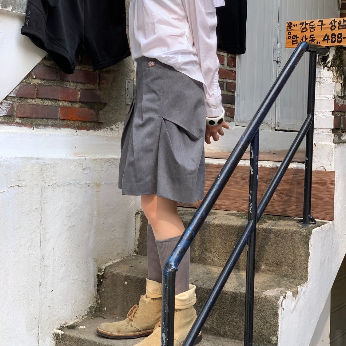 Zucca (주카) X Dickies (디키즈) 플레어 스커트 상품이미지3