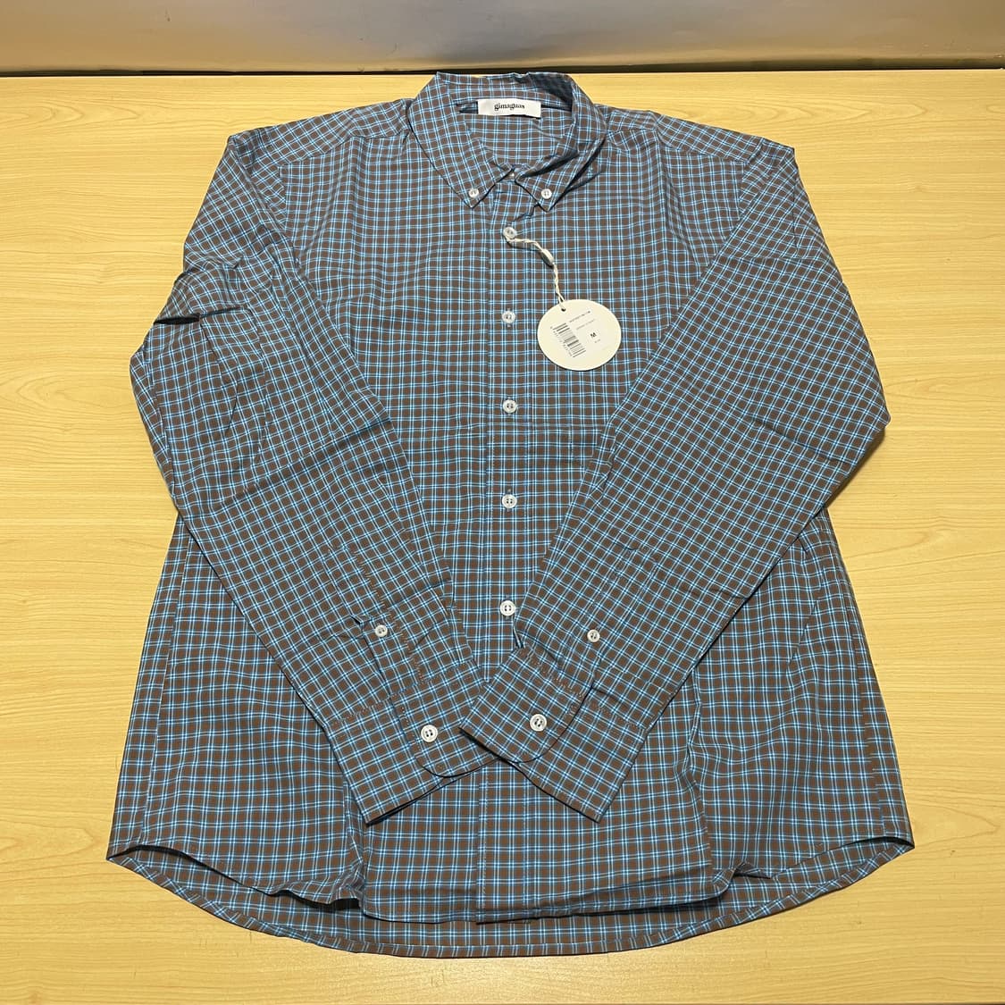 [M] 기마구아스 Jeremy 체크 셔츠 블루 상품이미지3