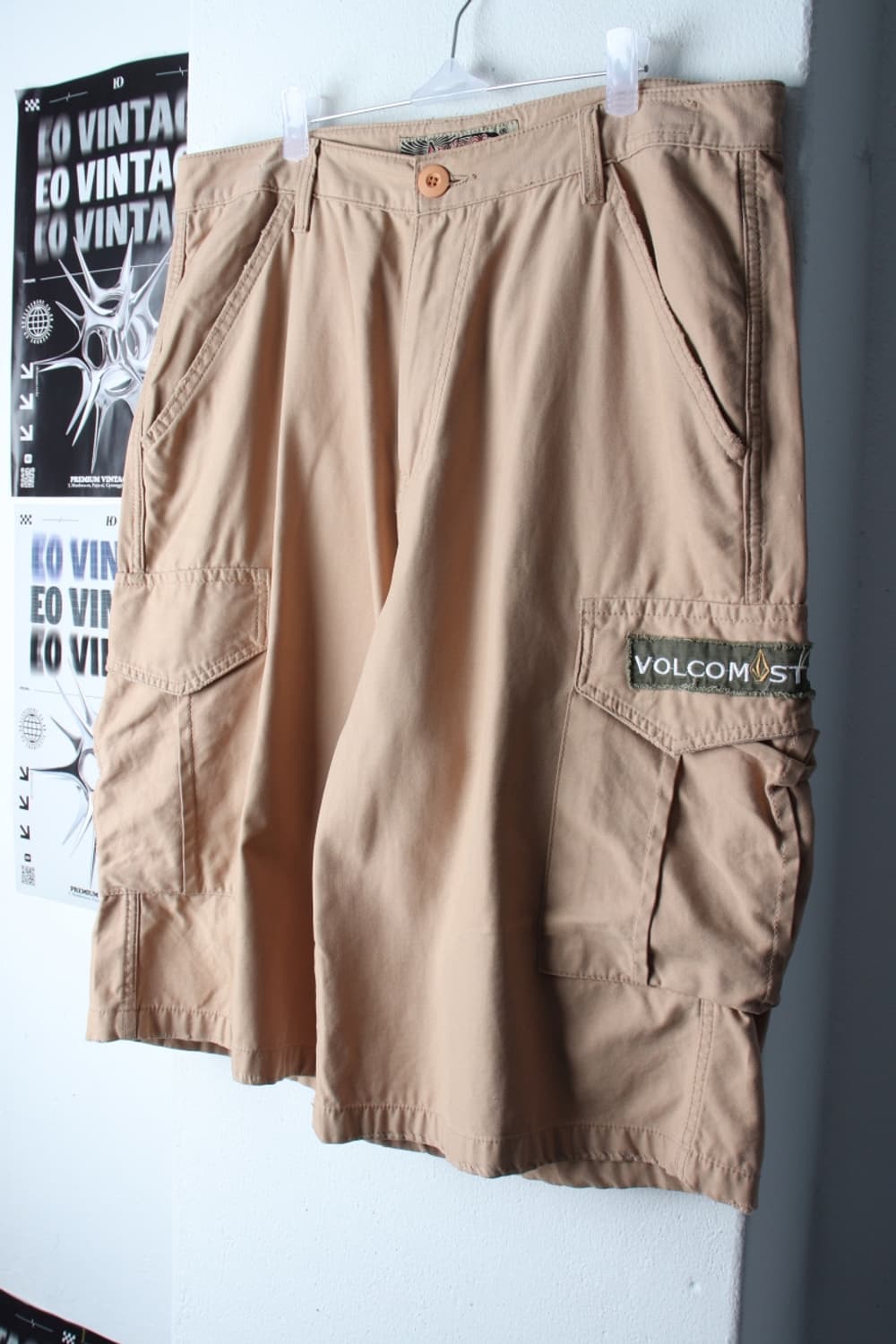 (2XL) 볼컴 반바지 팬츠 빅사이즈 카고 베이지 버뮤다-P9798 상품이미지1