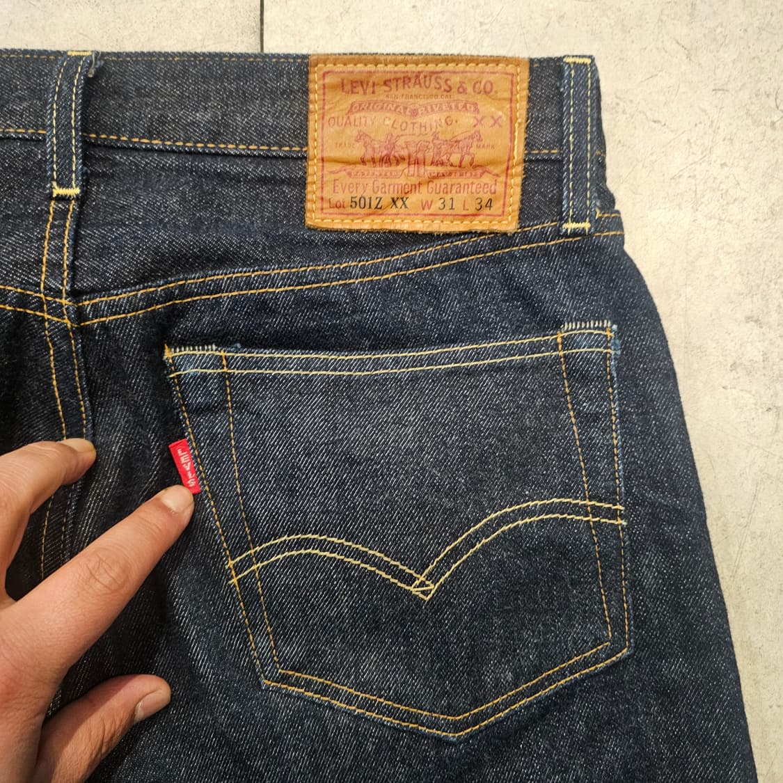 리바이스 lvc 501z xx 셀비지 중청바지 상품이미지2