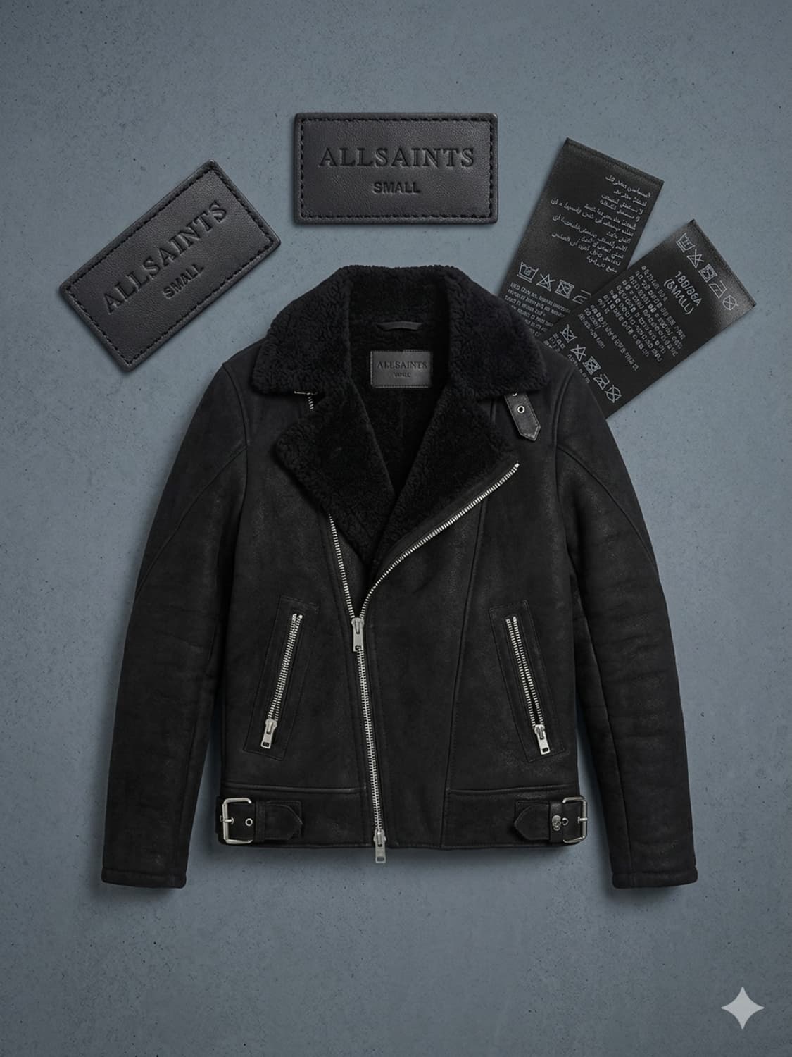 올세인츠 끝판왕 무스탕, 마이레스 시어링 자켓(100사이즈) 상품이미지1