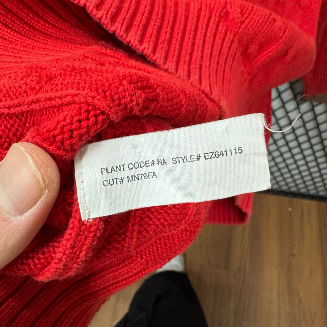 폴로 랄프로렌 케이블 니트 네이비 포니 로고 포인트 레드 상품이미지7