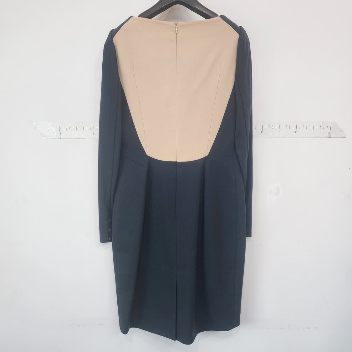 미니멈 블랙/베이지 배색 원피스 상품이미지8