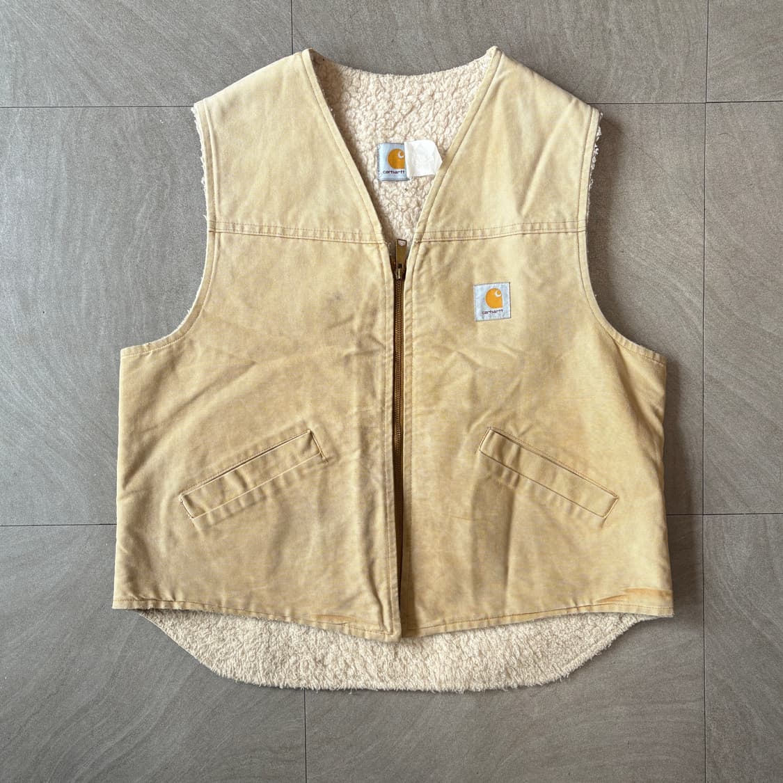 90년대 생산 칼하트 덕 캔버스 조끼 상품이미지1