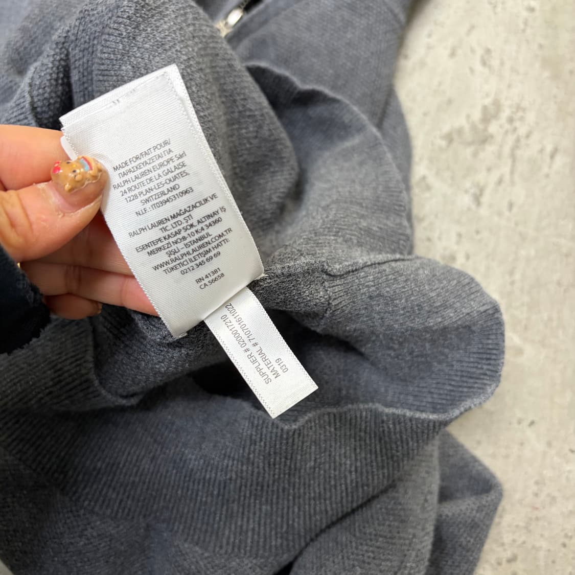 폴로 반집업 니트[2185] 상품이미지8