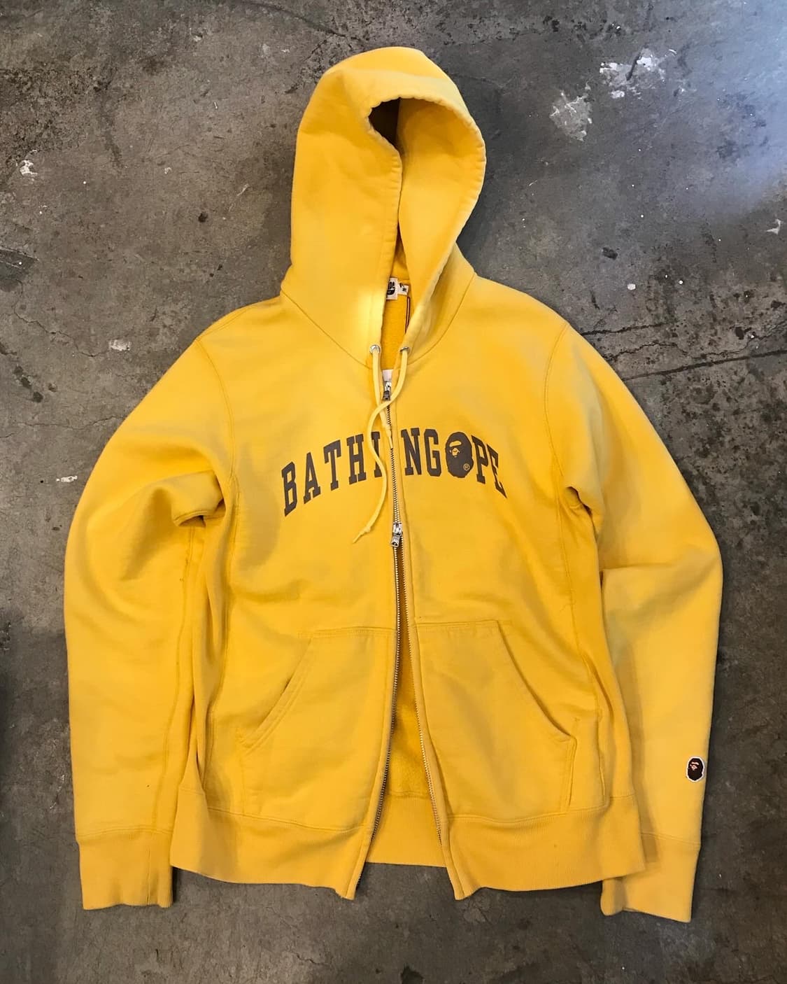 Bape Brown Logo Two-way Hood Zip-Up 상품이미지6