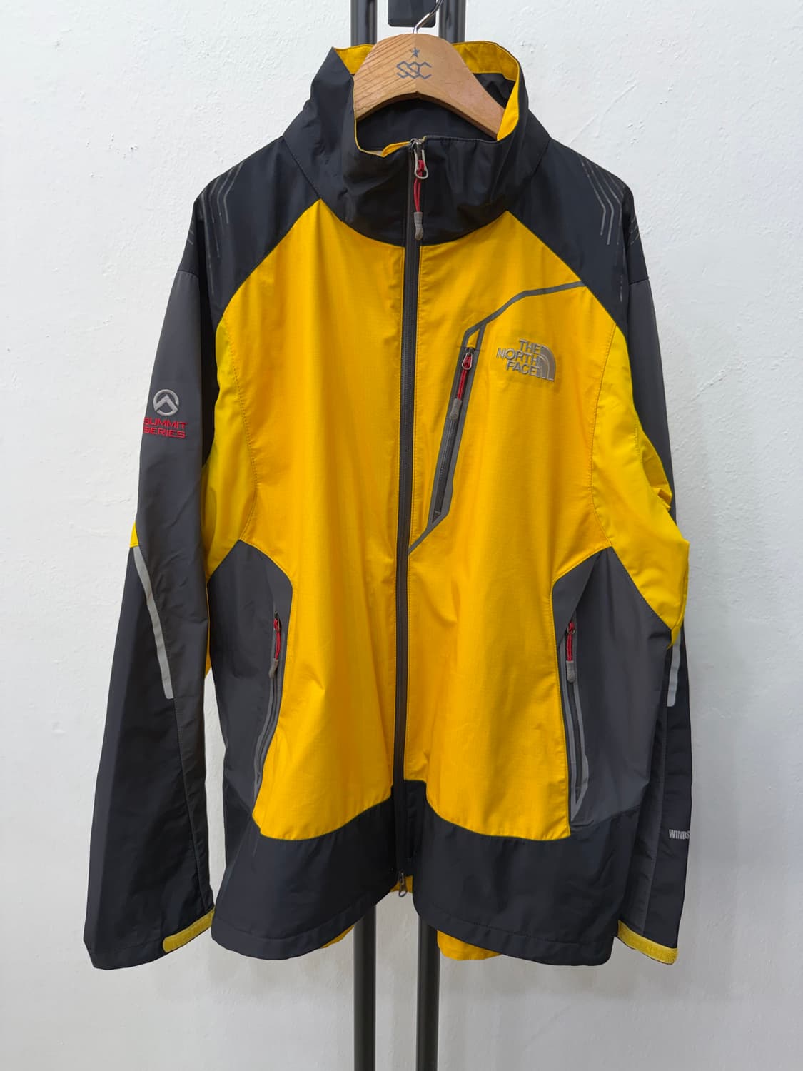 정품) 노스페이스 남성 써밋 옐로우 바람막이 자켓 110 상품이미지1