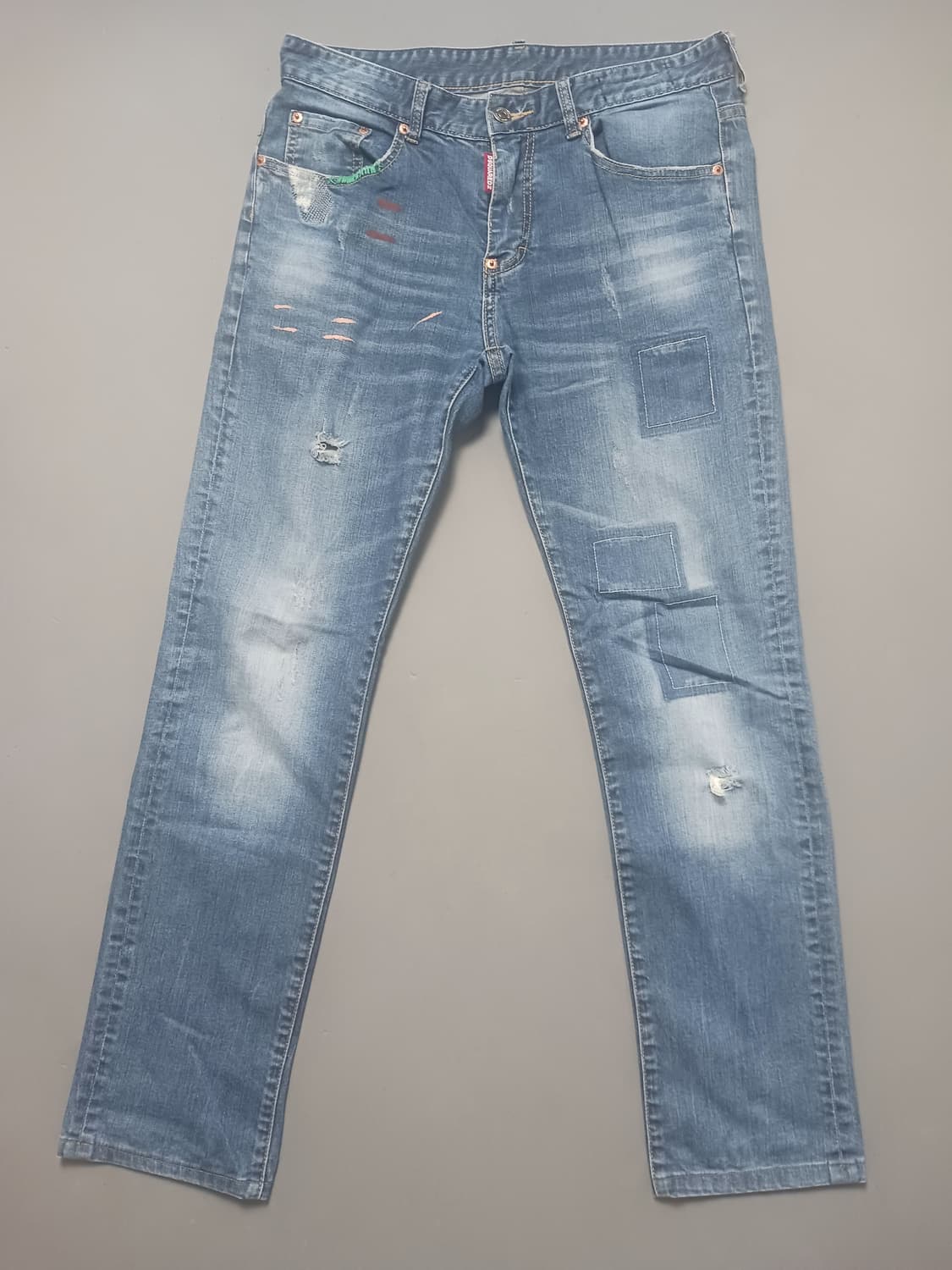 [32] 디스퀘어드2 더티페인트 슬림진 청바지 상품이미지1