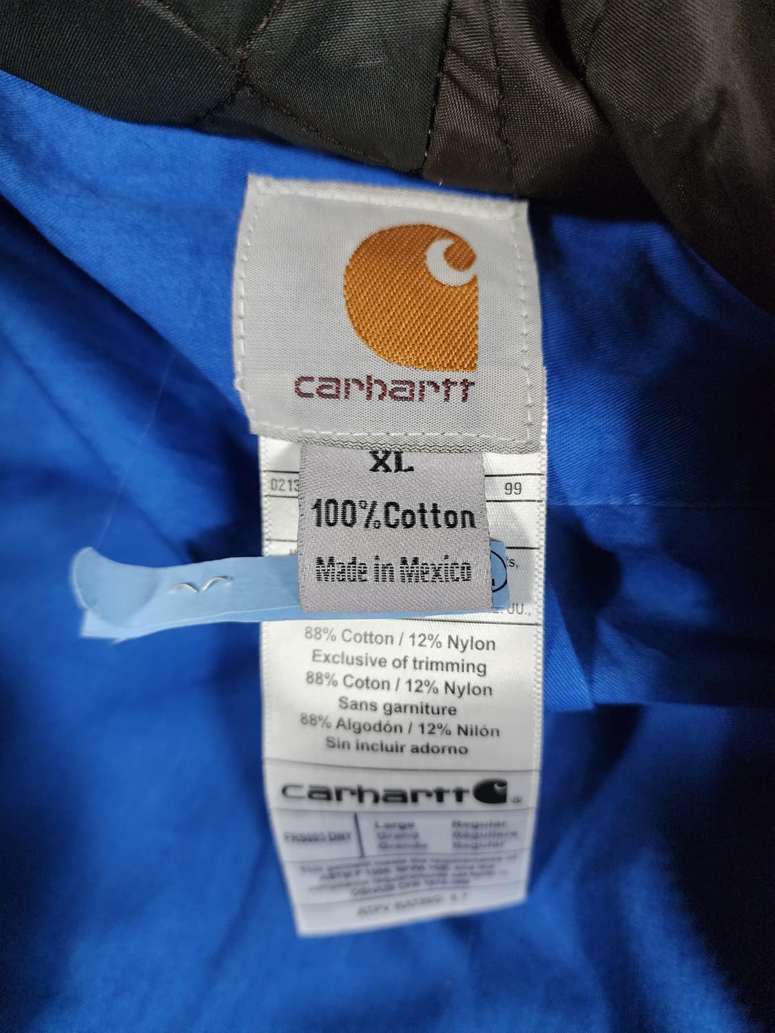 칼하트 블랙 후드 리메이크  패치 워크 자켓 상품이미지3