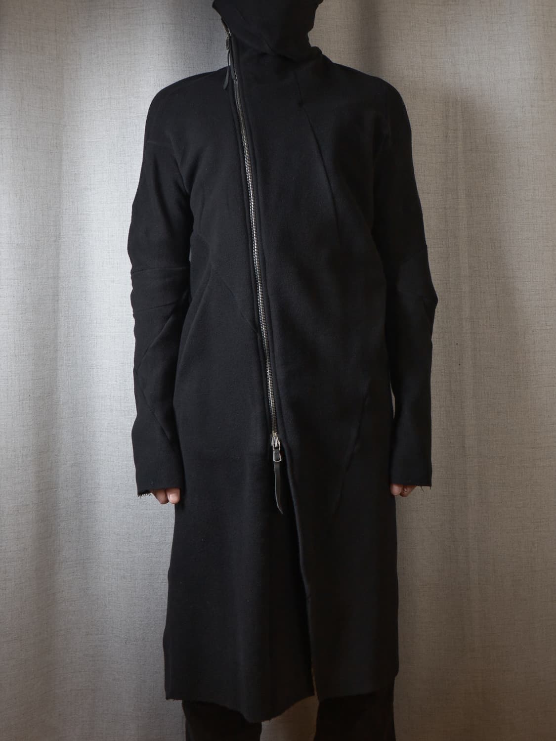 Leon emanuel blanck 버진울 하이넥 롱 코트 상품이미지8