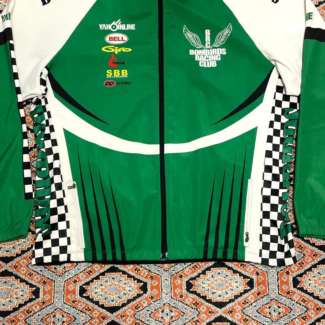 빈티지 그린 레이싱 져지 자켓 남성XXL 상품이미지3