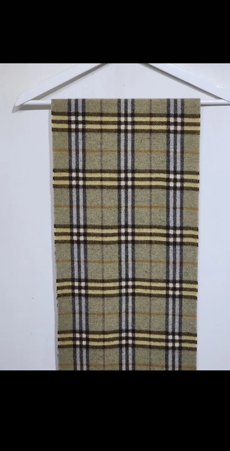 (정품) 버버리 목도리 체크 머플러 램스울 영국판  상품이미지2