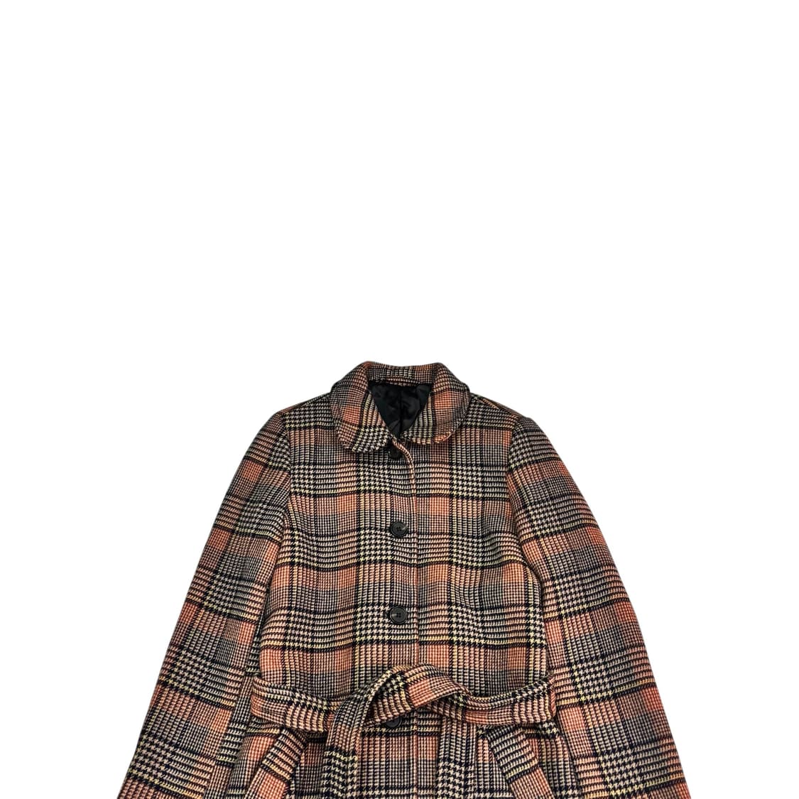 앤아더스토리즈 울 롱 체크 벨티드 코트 상품이미지2