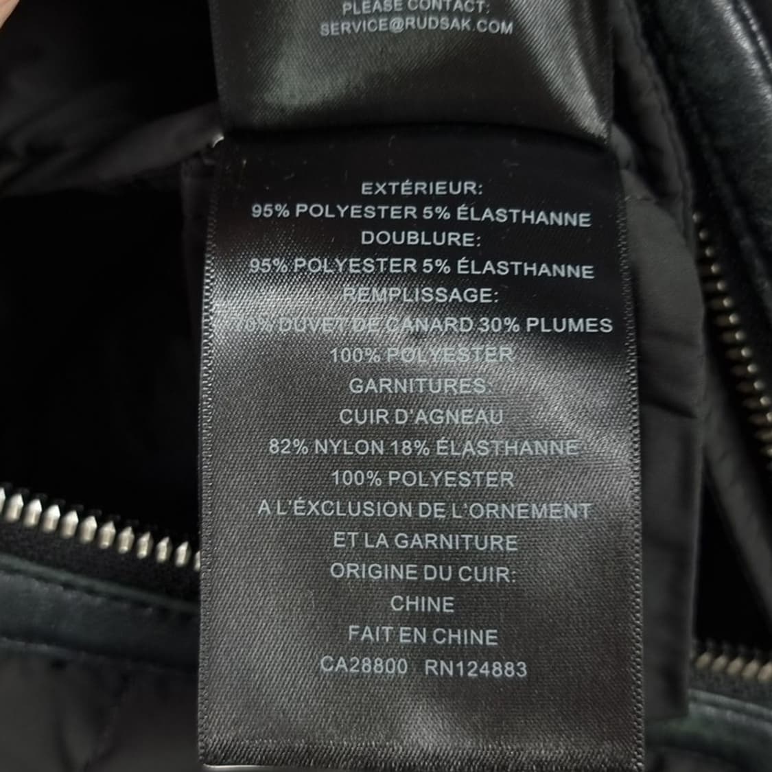 [루드삭] 오리털 덕다운 후드 롱 패딩 블랙 P01172 상품이미지8