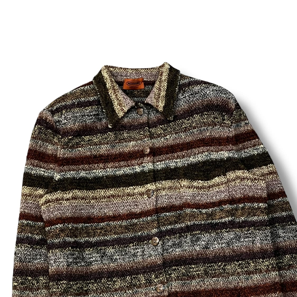  미쏘니 패턴 카라 가디건 y14343 상품이미지4