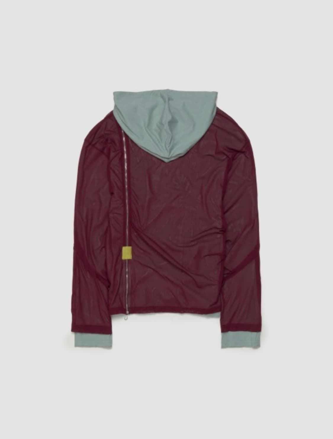 [50] kiko kostadinov 녹스 매쉬 후드 버건디 상품이미지2