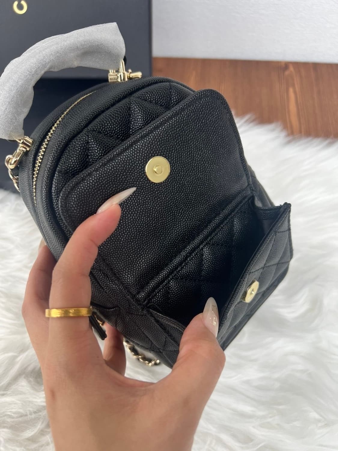 샤넬뷰티 캐비어 백팩 블랙 무료배송 상품이미지5