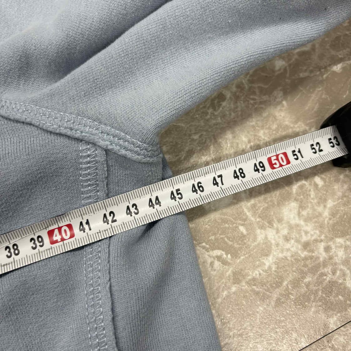 아베크롬비 y2k 스카이블루 아노깔 스웻 후드집업 희귀져지(M) 상품이미지6