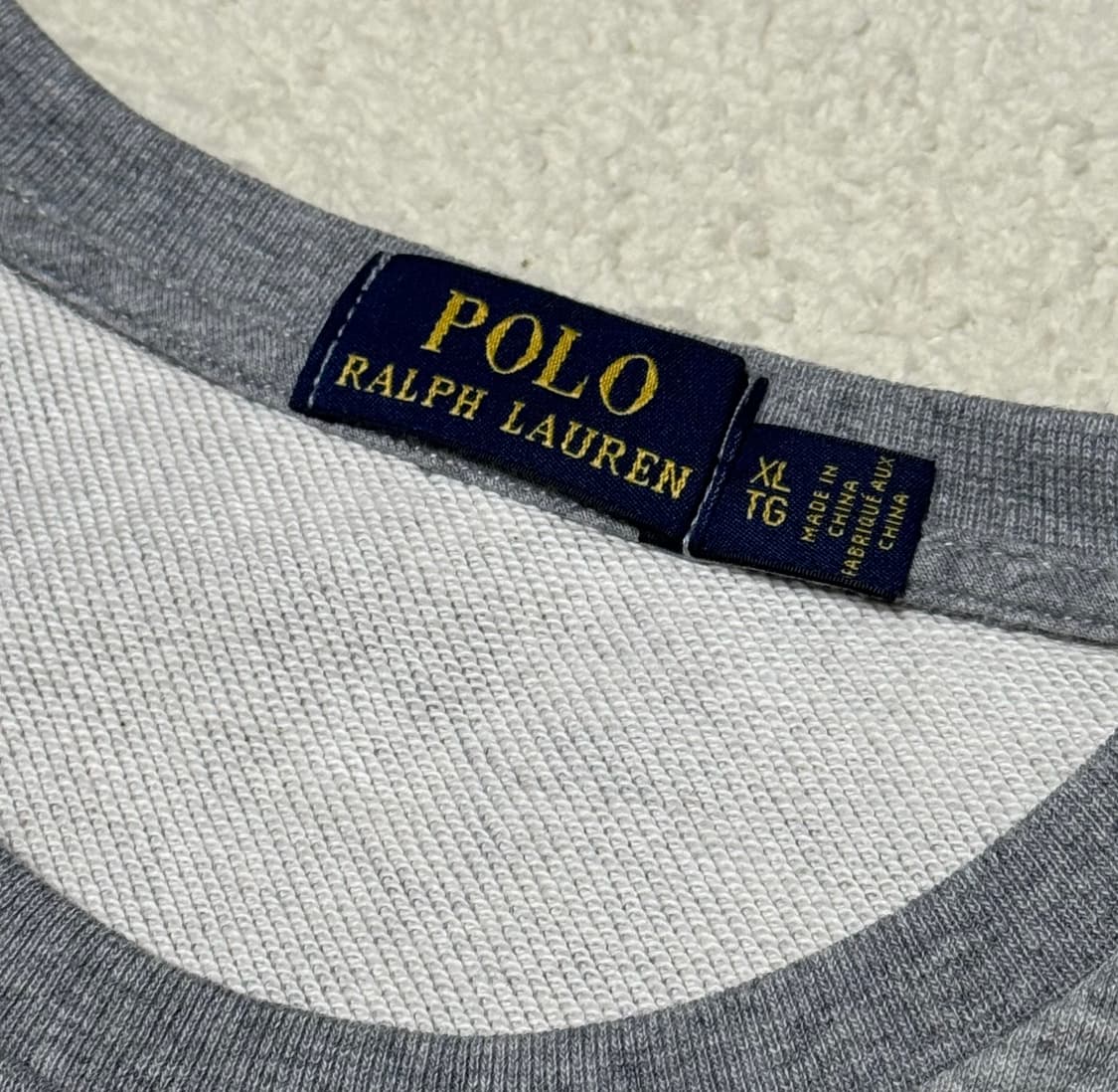 폴로 랄프로렌 테디베어 그레이 맨투맨 상품이미지4