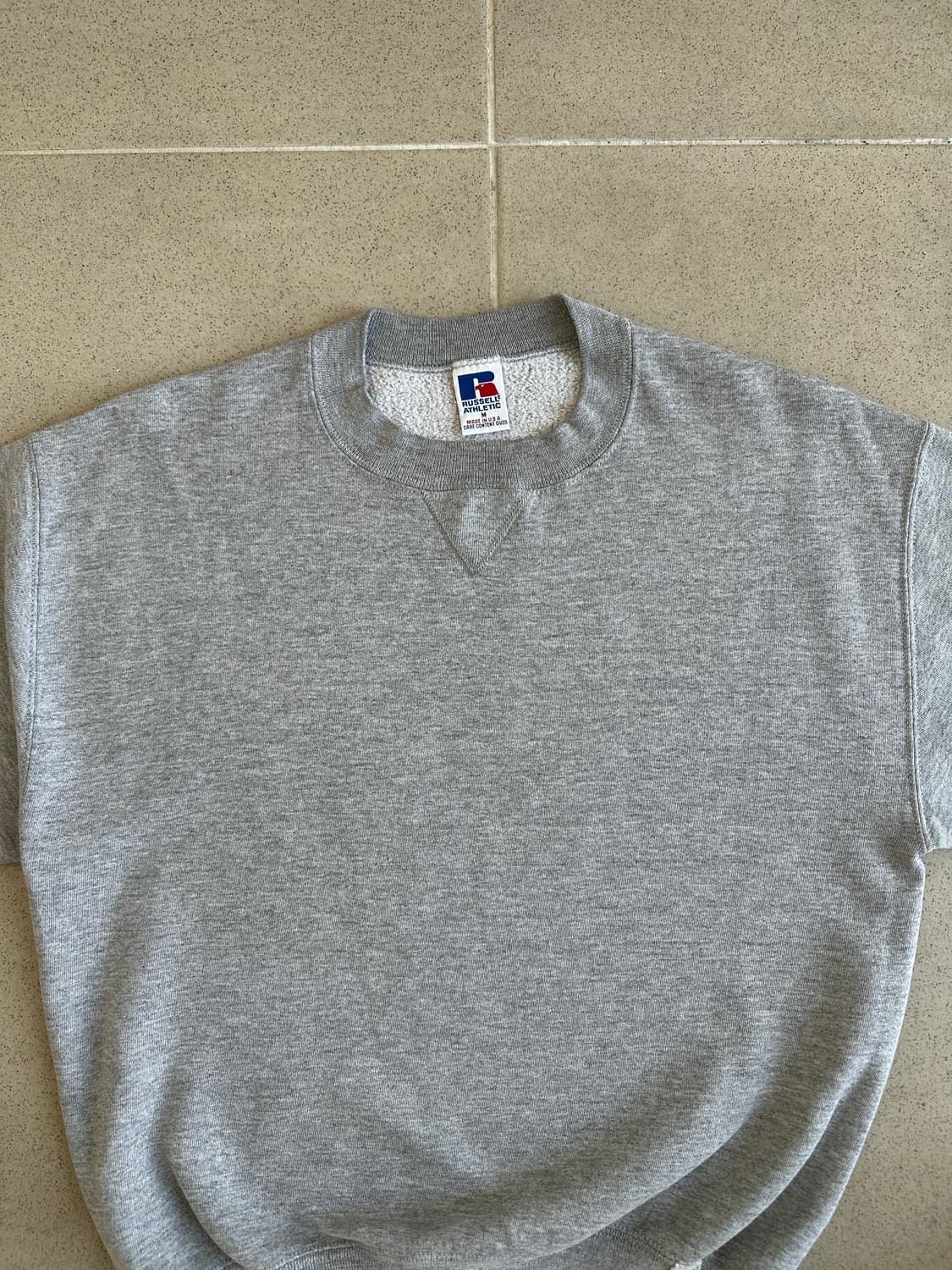 90s 빈티지 러셀 스웻셔츠 그레이 M USA 상품이미지4