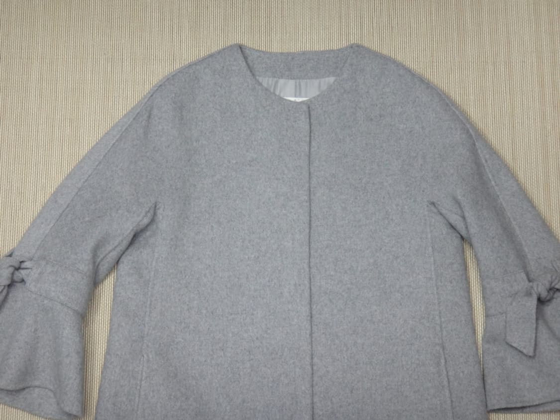 (95size) Reneevon 레니본 울혼방 코트 그레이 상품이미지3