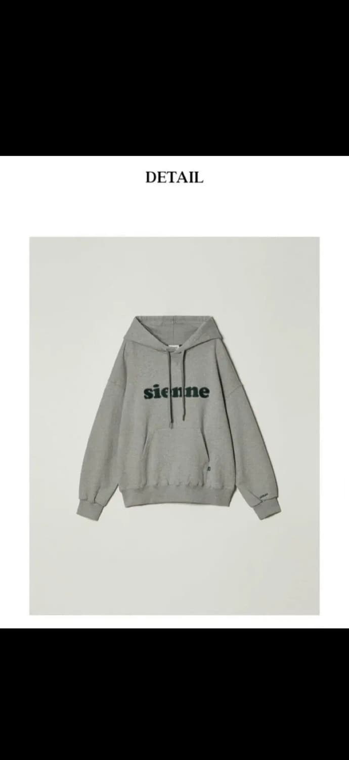 시엔느 후드티 멜란지그레이 상품이미지1