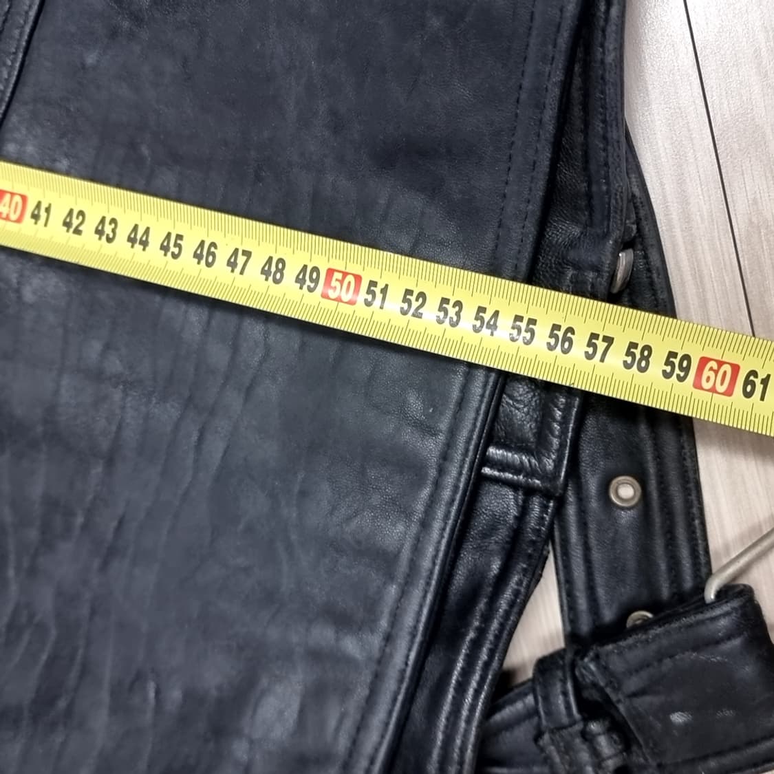 한국제 80-90년대 CAPRICCIO 블랙 가죽 라이더 자켓(100) 상품이미지9